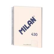 Caderno espiral Milan Serie 1918 - A4 / pautado / 80 folhas / beje