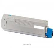 Toner compatível Oki c5850 / c5950 ciano (43865723)