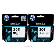 Pack 2 tinteiros originais Hp 305 preto e cores (6ZD17AE)