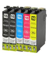 Pack 5 Tinteiros compatível Epson 16xl (CMYK)