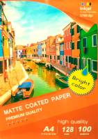 Papel fotográfico jato tinta A4 Mate (128g / 100 folhas)