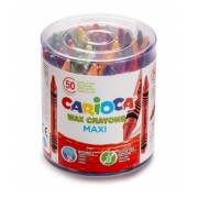 Pack 50 Lápis de cera Carioca Maxi - Corpo de 12mm