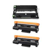 Pack 1 Tambor DR2510 e 2 Toners TN2510XL compatíveis Brother