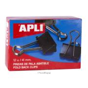 Molas metálicas Apli - 20x41mm / 170 folhas / 12 unidades