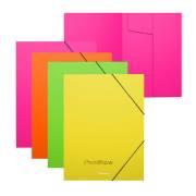 Pack 4 pastas com elástico ErichKrause - A4 / Polipropileno / Cores sortidas Matt Neon