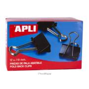 Molas metálicas Apli - 30x51mm / 220 folhas / 12 unidades
