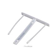 Pack 100 encadernadores fastener plástico 85mm / polipropileno reciclado / até 600 folhas