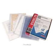 Pack 100 micas Esselte A4 / 80 mícrones / acabamento liso cristal