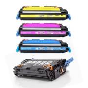 Pack 4 toners compatíveis Hp 501a preto + 502a cores