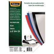 Pack de 50 capas de encadernação Fellowes – polipropileno / A4 / 700 mícrons / alta qualidade / preto