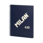 Caderno espiral Milan Serie 1918 - A4 / pautado / 80 folhas / azul