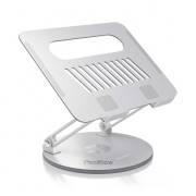 Suporte de mesa giratório ajustável XL para laptop / tablet 10-17 Aisens - prateado