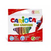 Pack 12 Lápis de cera Carioca Maxi - Corpo de 12mm