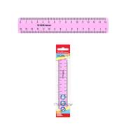 Régua Erichkrause Pastel - 15cm - Rosa
